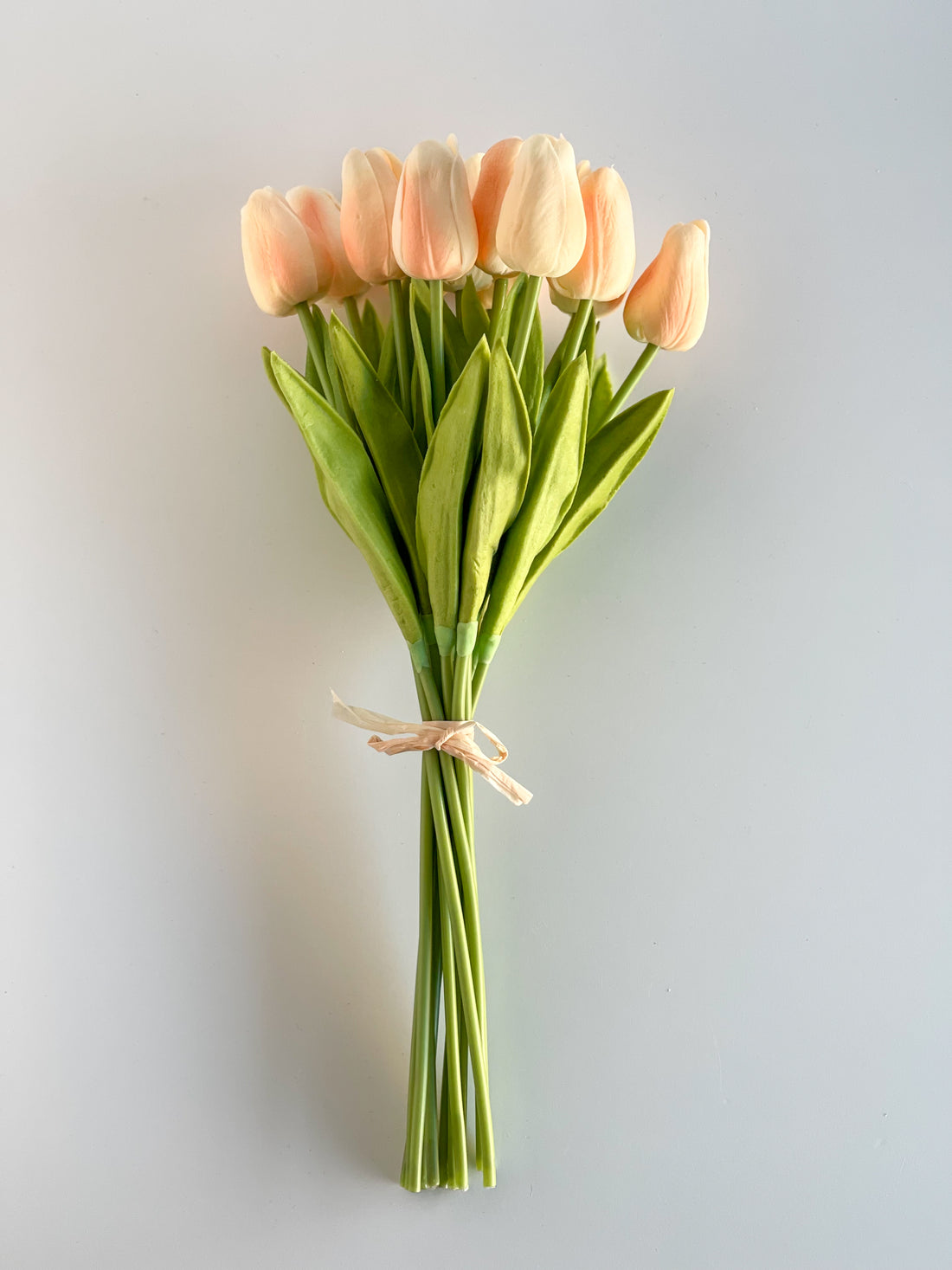 Peach Real Touch Tulip Bouquet