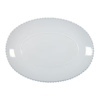 Pearl White 16 Inch Oval Platter