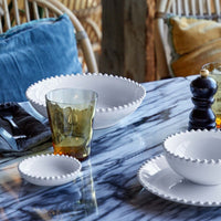 Pearl White 9 Inch Pasta Bowl