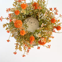 Pumpkin Fall Billy Button Candle Ring