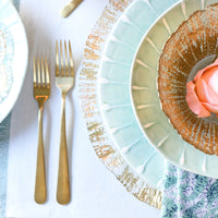 Rufolo Glass Gold Charger