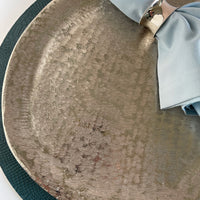 Silver Charger Brushed Aluminum