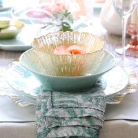 Small Deep Gold Rufolo Glass Bowl