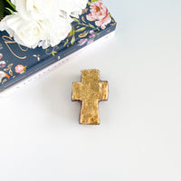Small Gold Handmade Cross