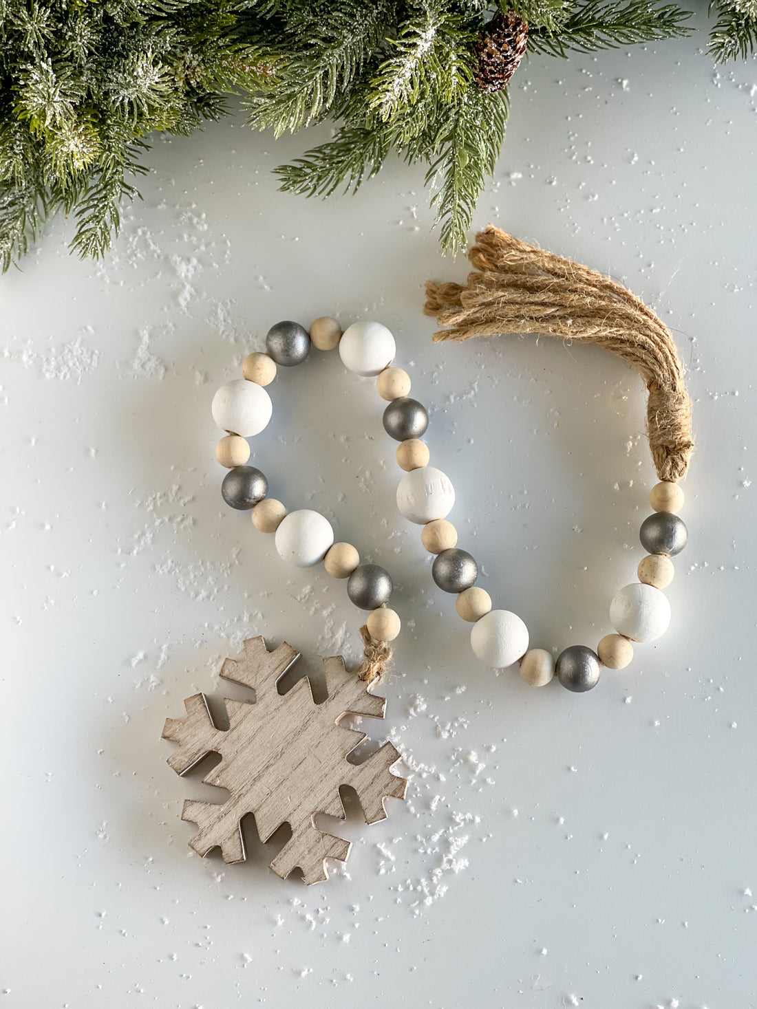 Snowflake Bead Garland