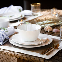 Vietri Dinner Plate White Lastra