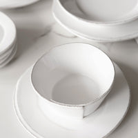 Vietri Lastra Cereal Bowl White