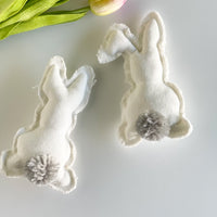 White Fabric Easter Bunny