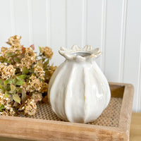 White Flower Bud Vase