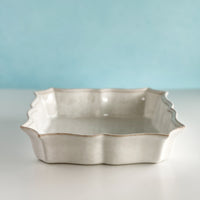 White Square Fine Stoneware Baker
