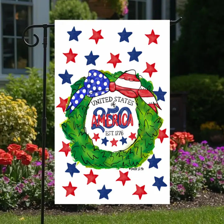 250 Years Of America Garden Flag