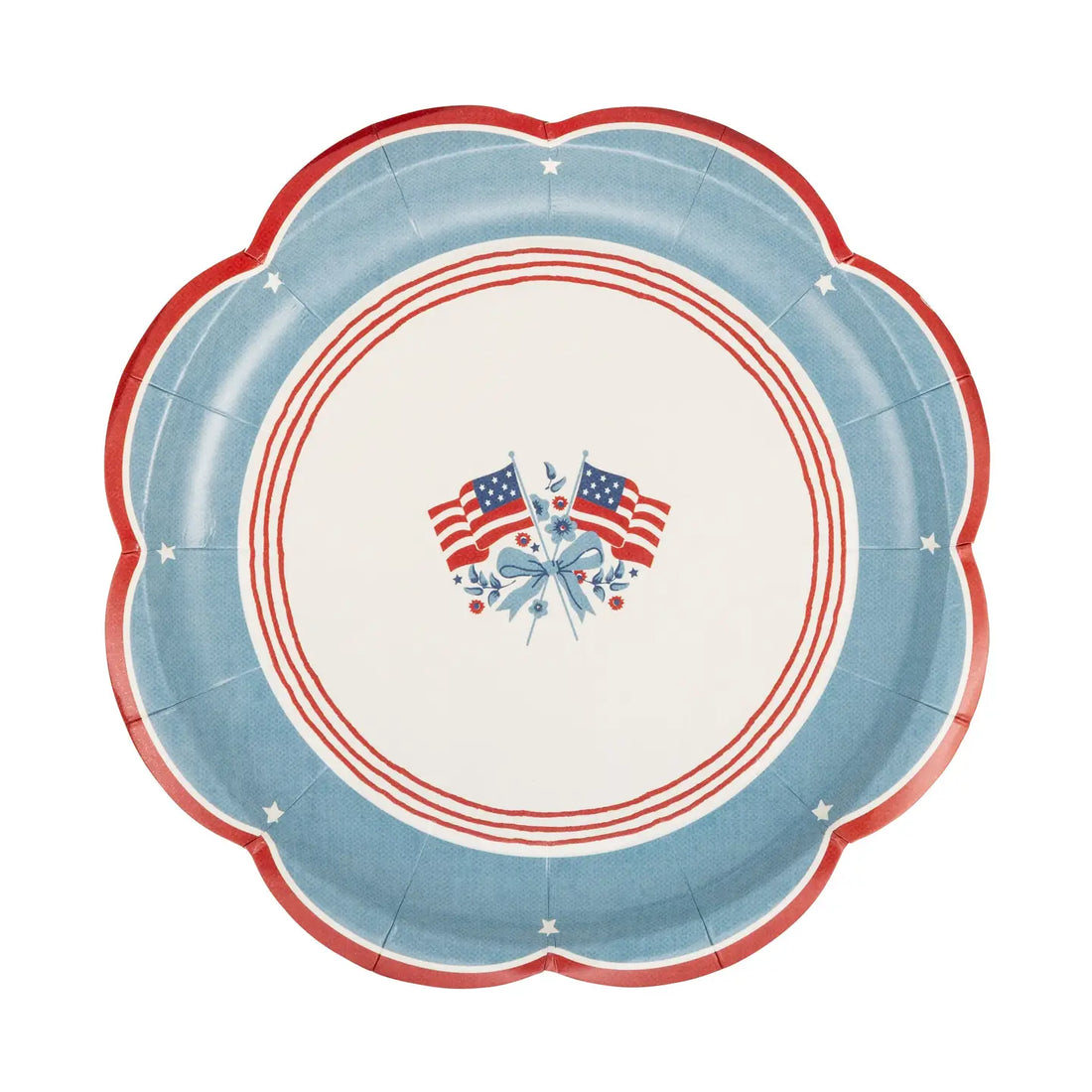 8 Inch American Flag Paper Plates