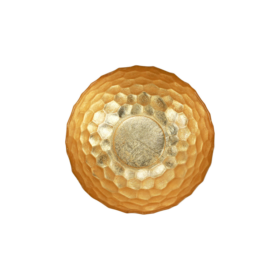 Gold Honeycomb Medium Bowl