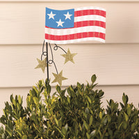 American Flag Garden Stake 