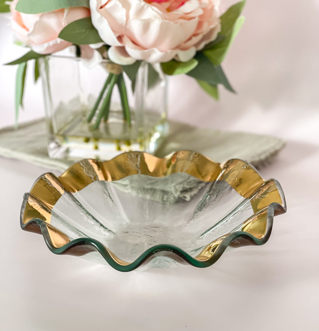 Annieglass 7 Inch Ruffle Bowl