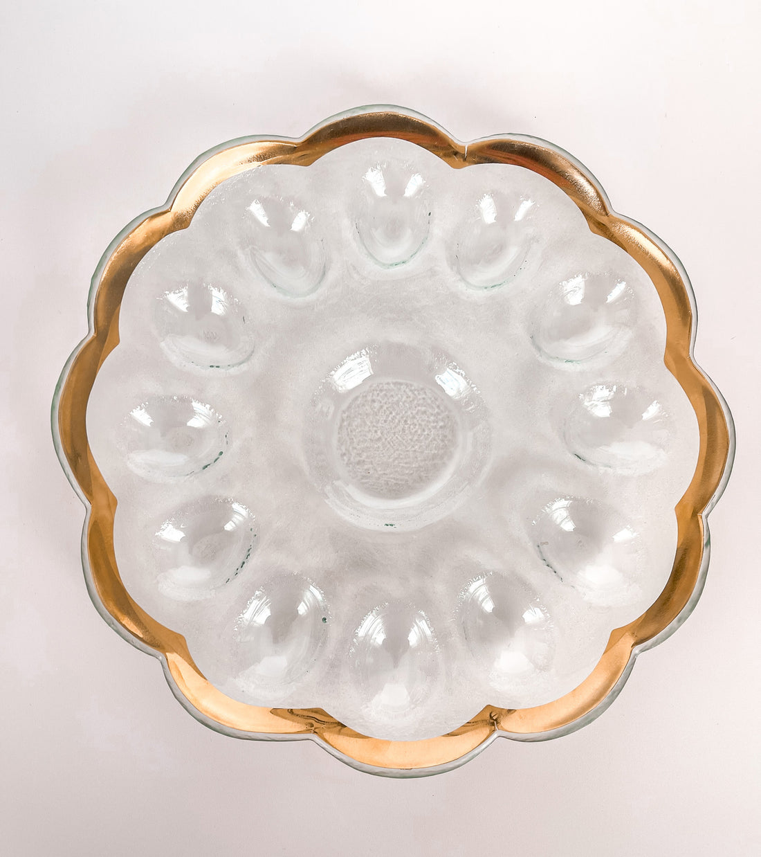 Annieglass Deviled Egg Platter