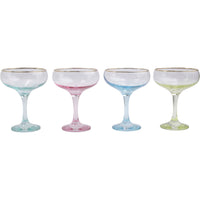 Assorted Vietri Rainbow Coupe Glass