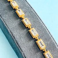 Julie Vos Cubic Zirconia Baguette Tennis Bracelet