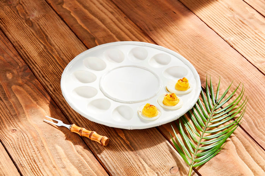 Bamboo Deviled Egg Tray
