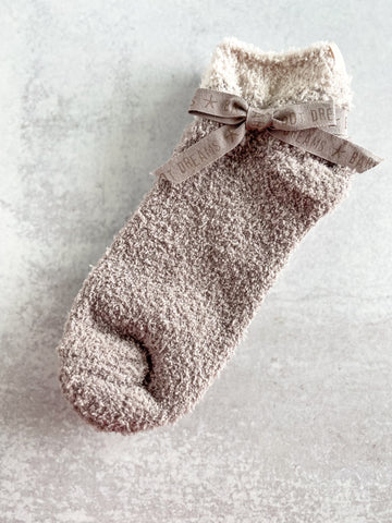 Barefoot Dreams CozyChic Beach Rock Almond Ankle Socks