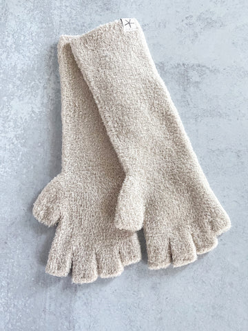 Barefoot Dreams Stone Fingerless Gloves