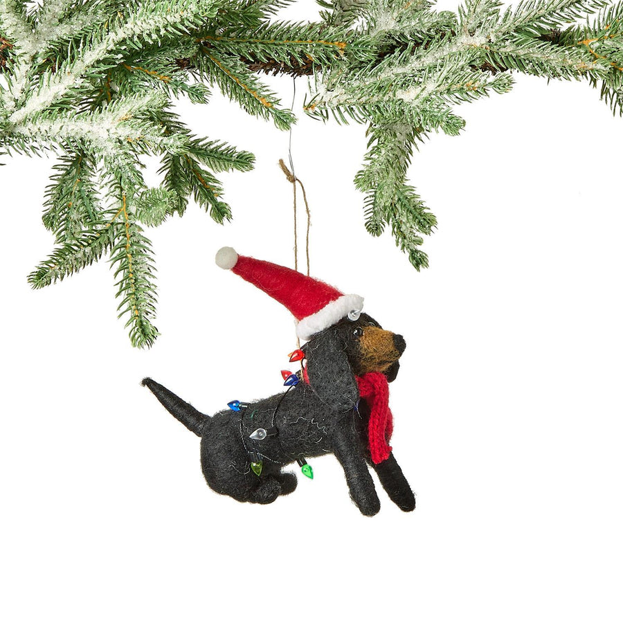 Black Dog Ornament