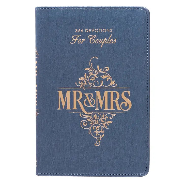 Faux Leather Mr & Mrs Devotional