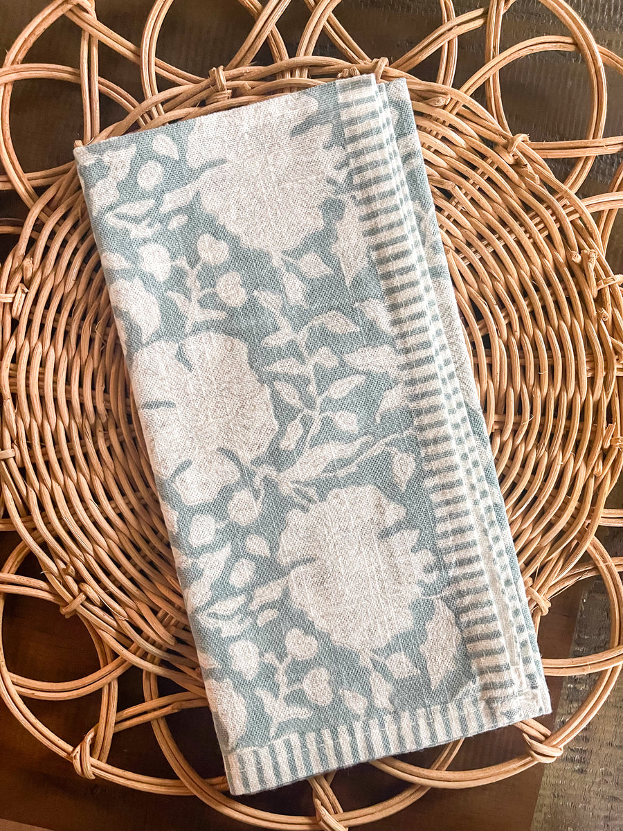 Blue Floral Napkin
