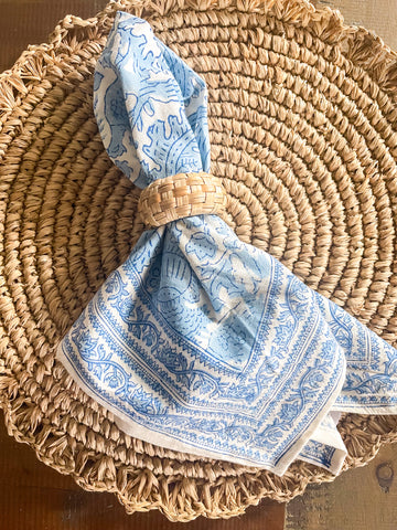 Blue Pheasant Cloth Napkin