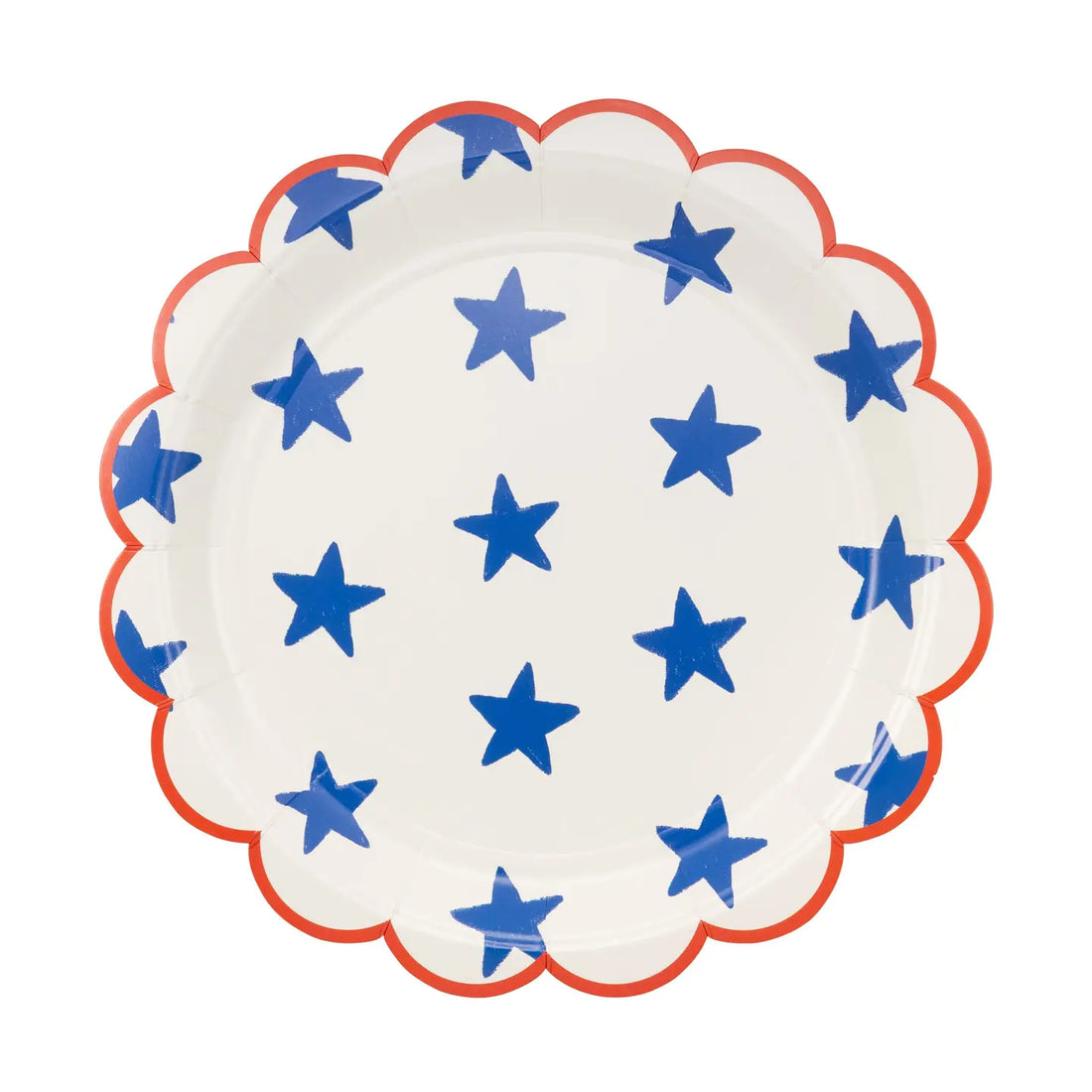 Blue Stars Paper Plates