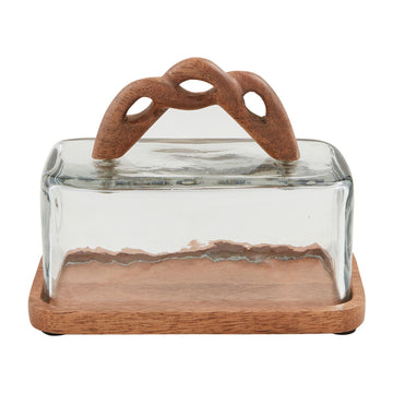 Braided Handle Butter Dish