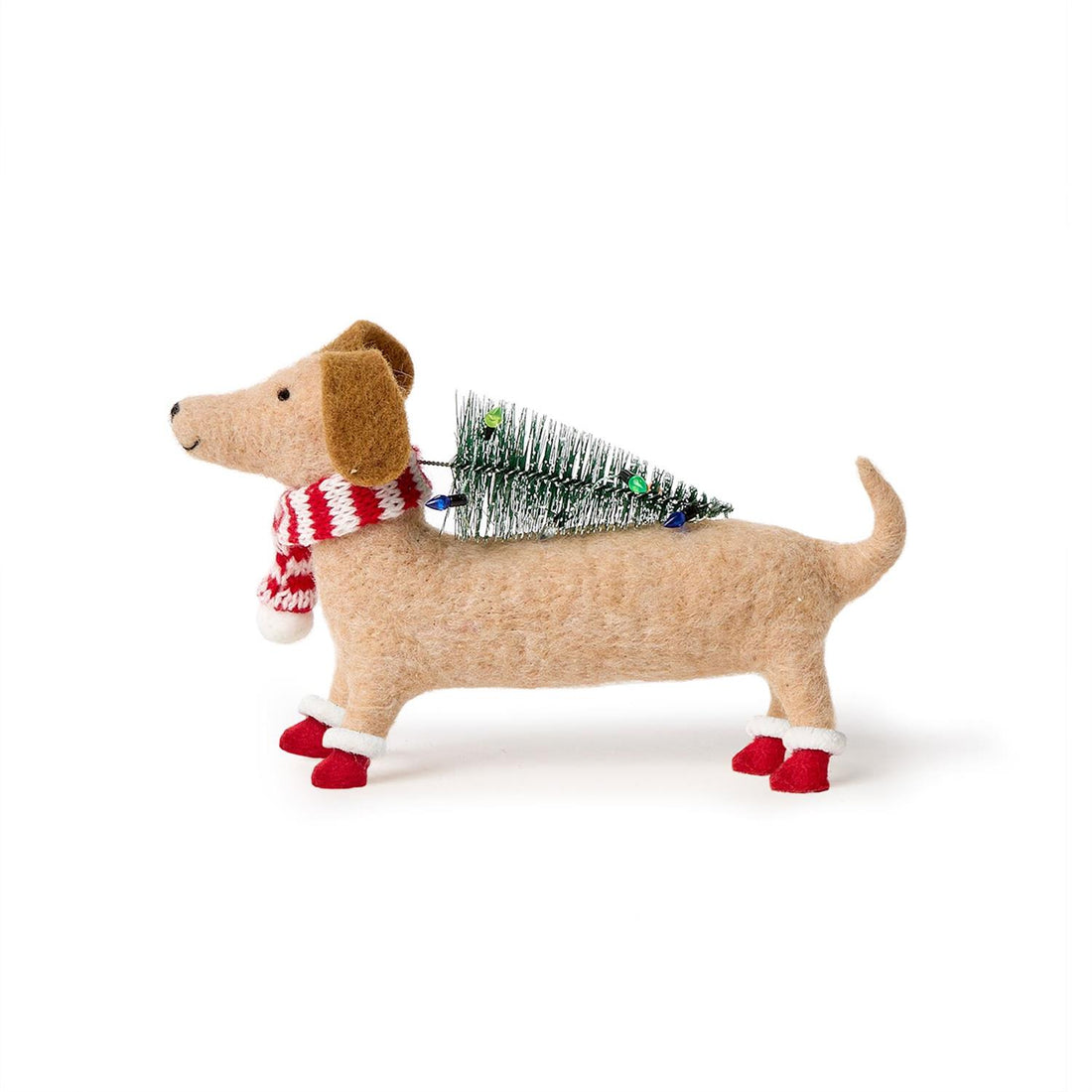 Brown Dog Holiday Decor 