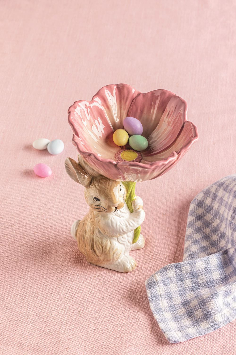 Bunny Flower Candy Pedestal
