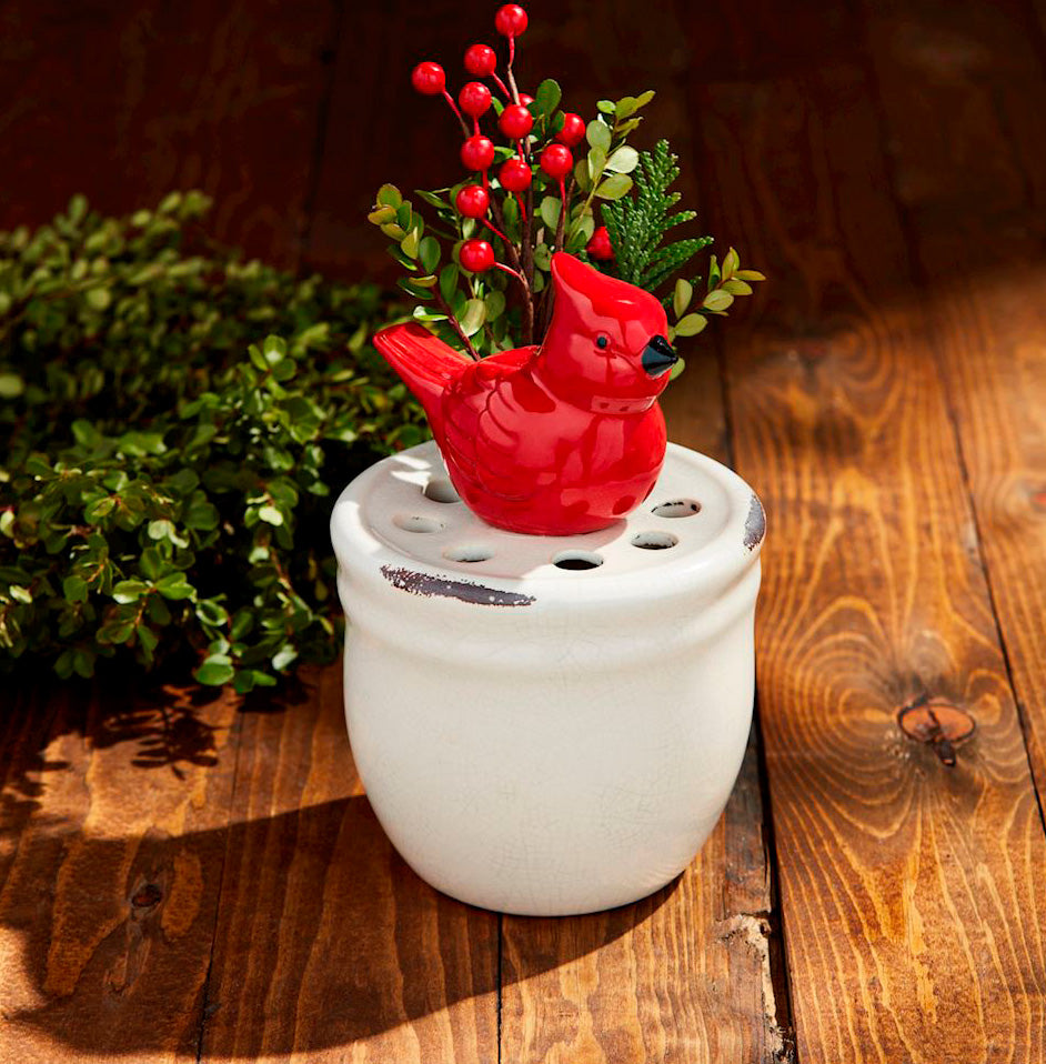 Cardinal Stem Vase