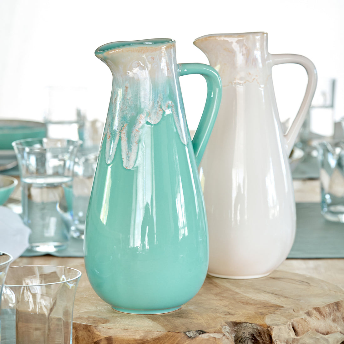 Casafina Taormina Aqua Pitcher