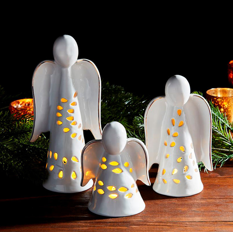 Ceramic Angel Votive Cover