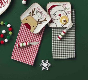 Christmas Appetizer Plate Set