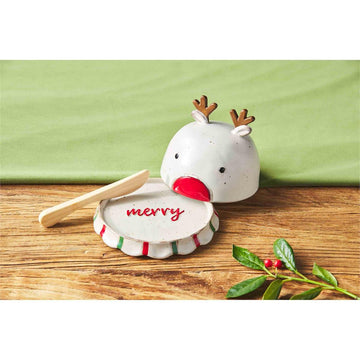 Christmas Reindeer Cloche Set