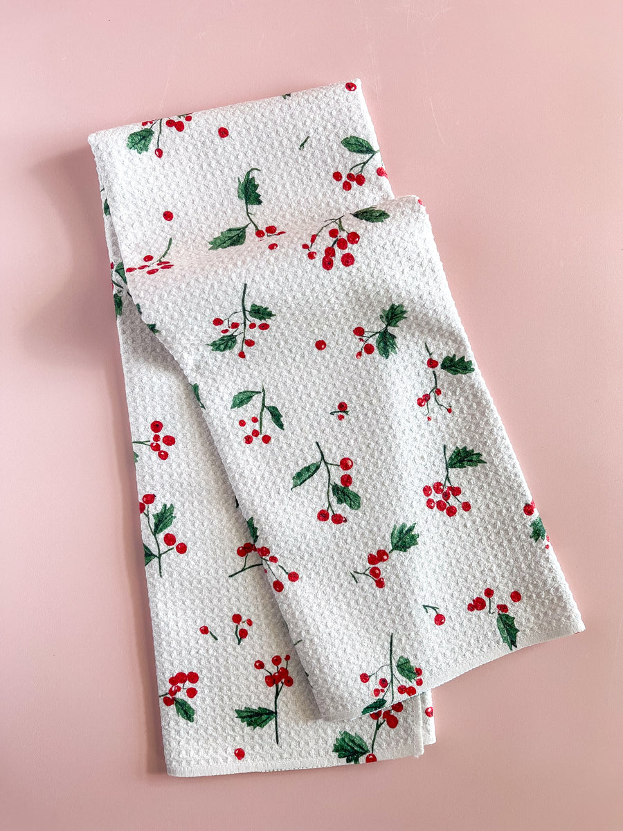 Christmas Sprig Tea Towel