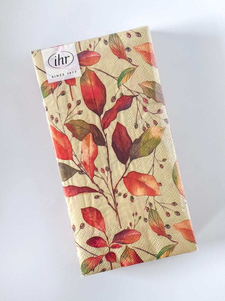 Colorful Autumn Paper Guest Towel