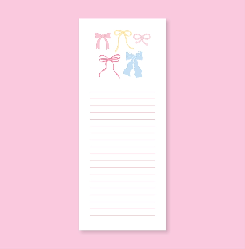 Colorful Bow Notepad