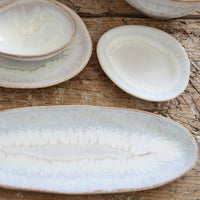 Costa Nova Brisa White Small Oval Platter