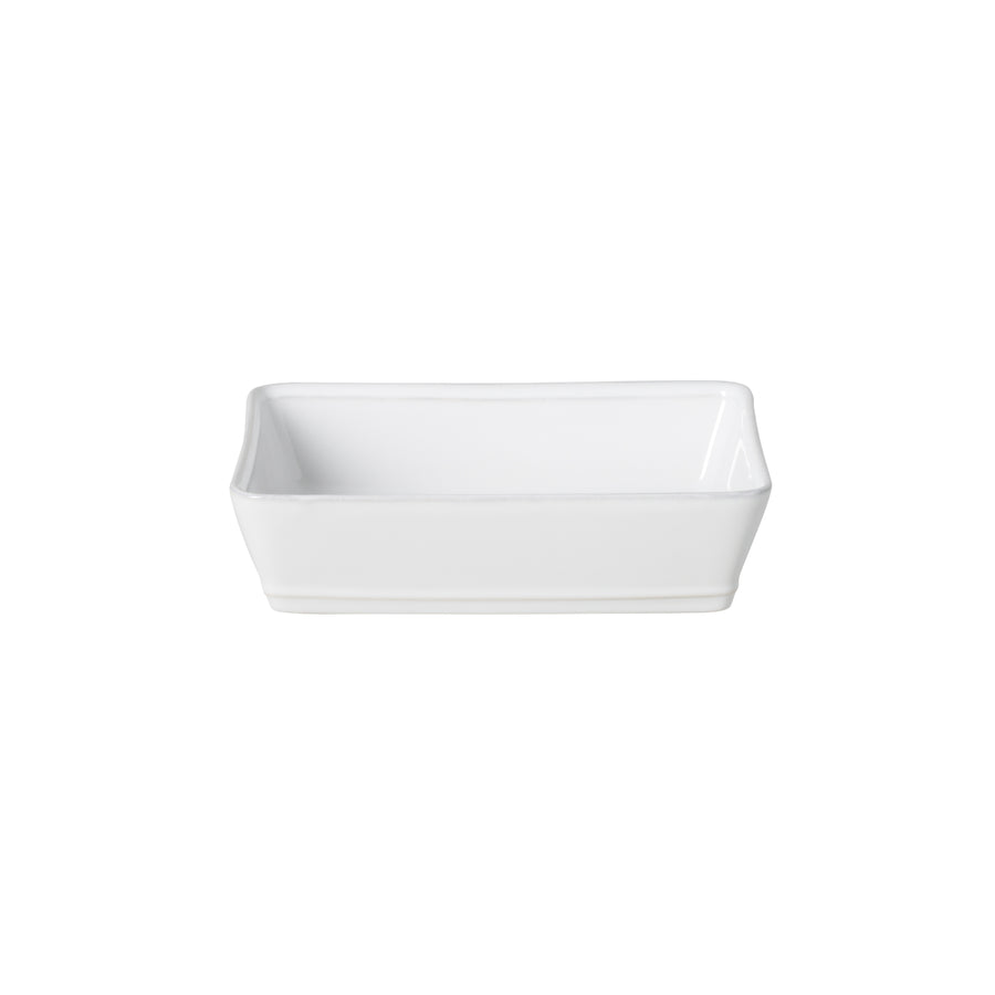 Costa Nova Friso White 8 Inch Rectangular Baker