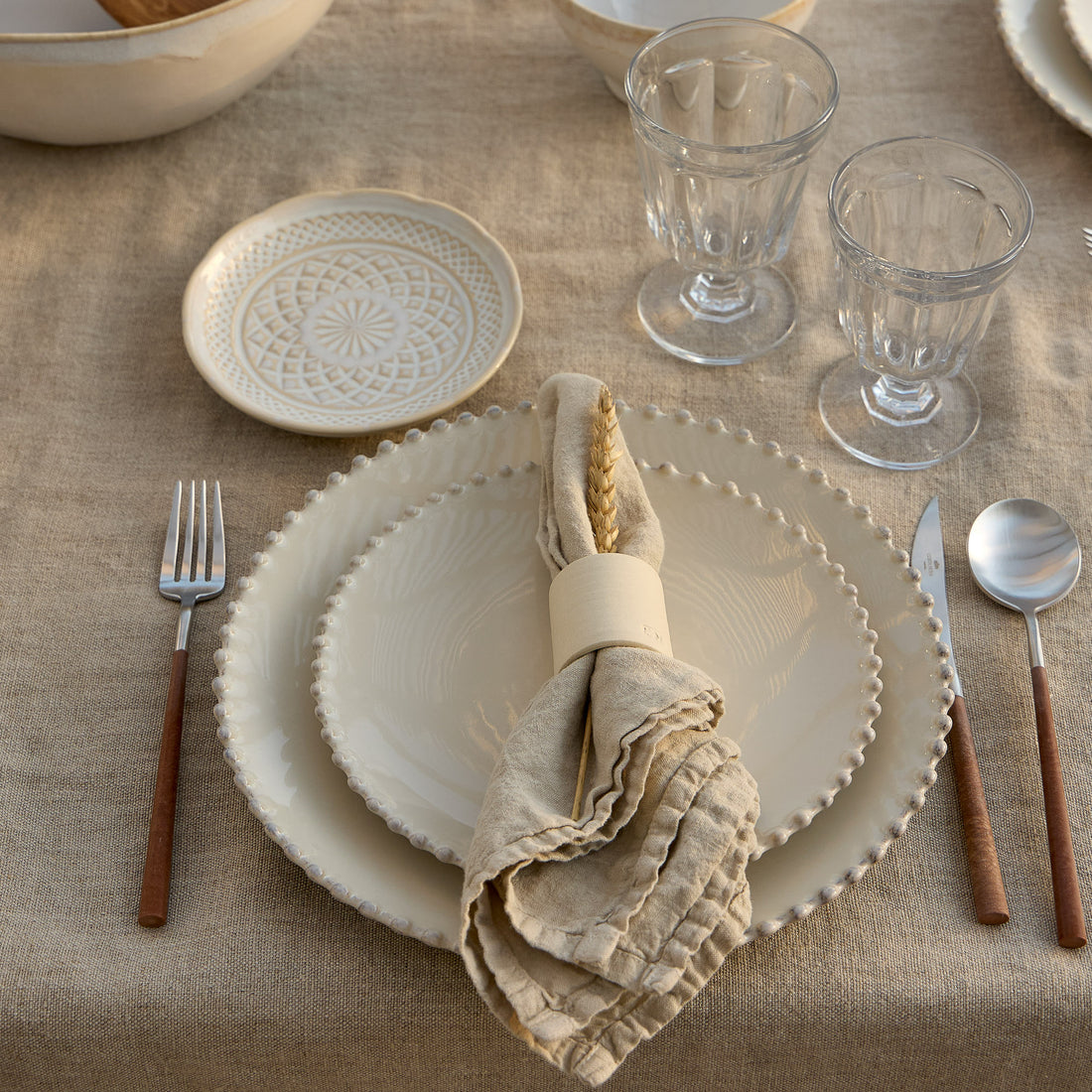 Costa Nova Pearl Cream Dinner Plate