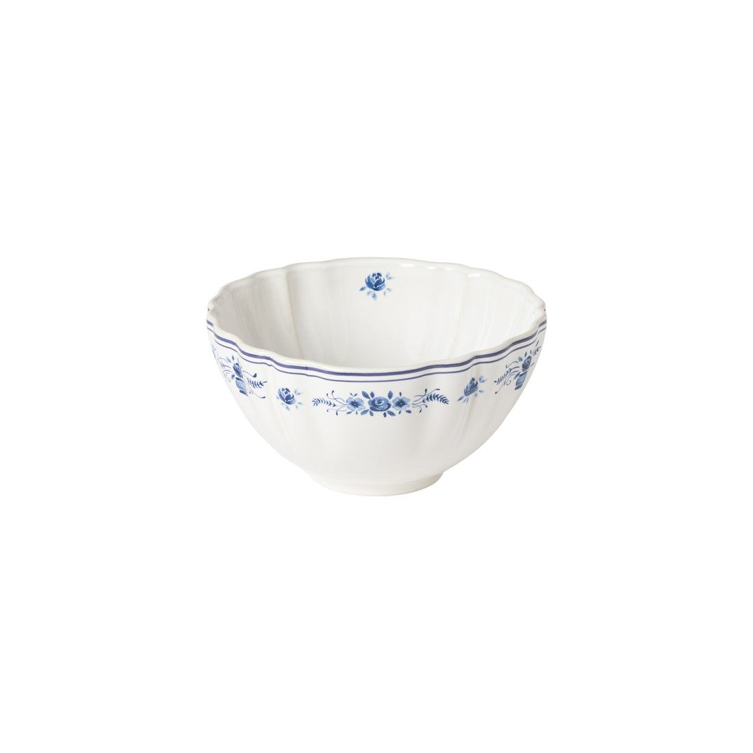 Costa Nova Vila Blue And White Floral Cereal Bowl