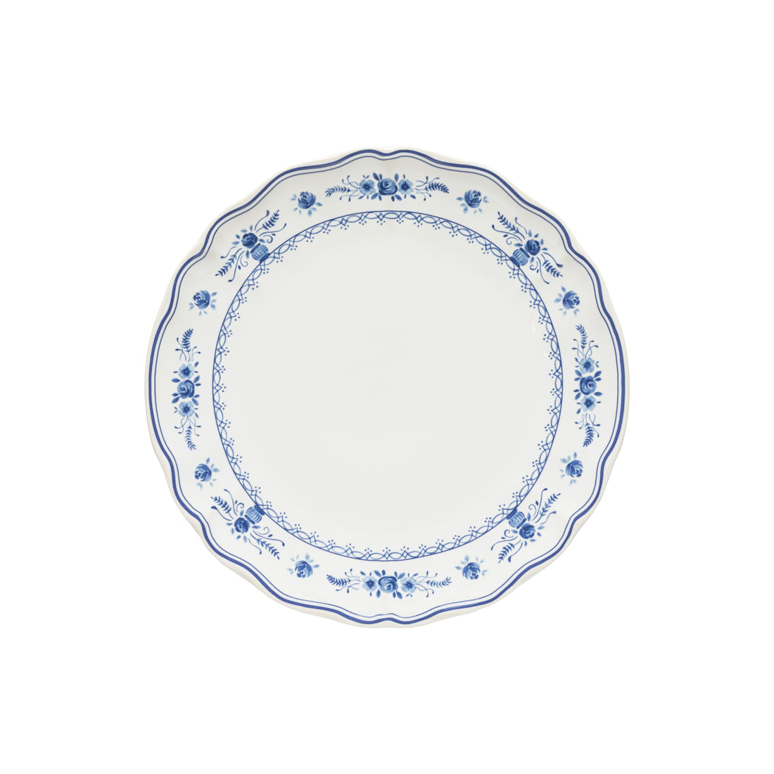 Costa Nova Vila Blue And White Floral Dinner Plate
