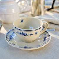 Costa Nova Vila Blue and White Floral Tea Cup