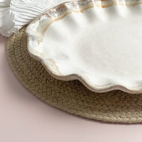 Cottonwood Fluttered Oval Platter