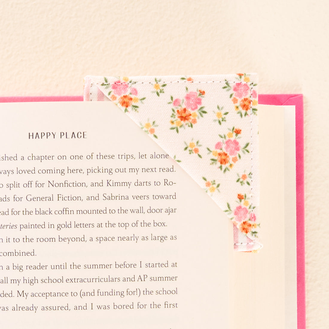 Cream Corner Bookmark