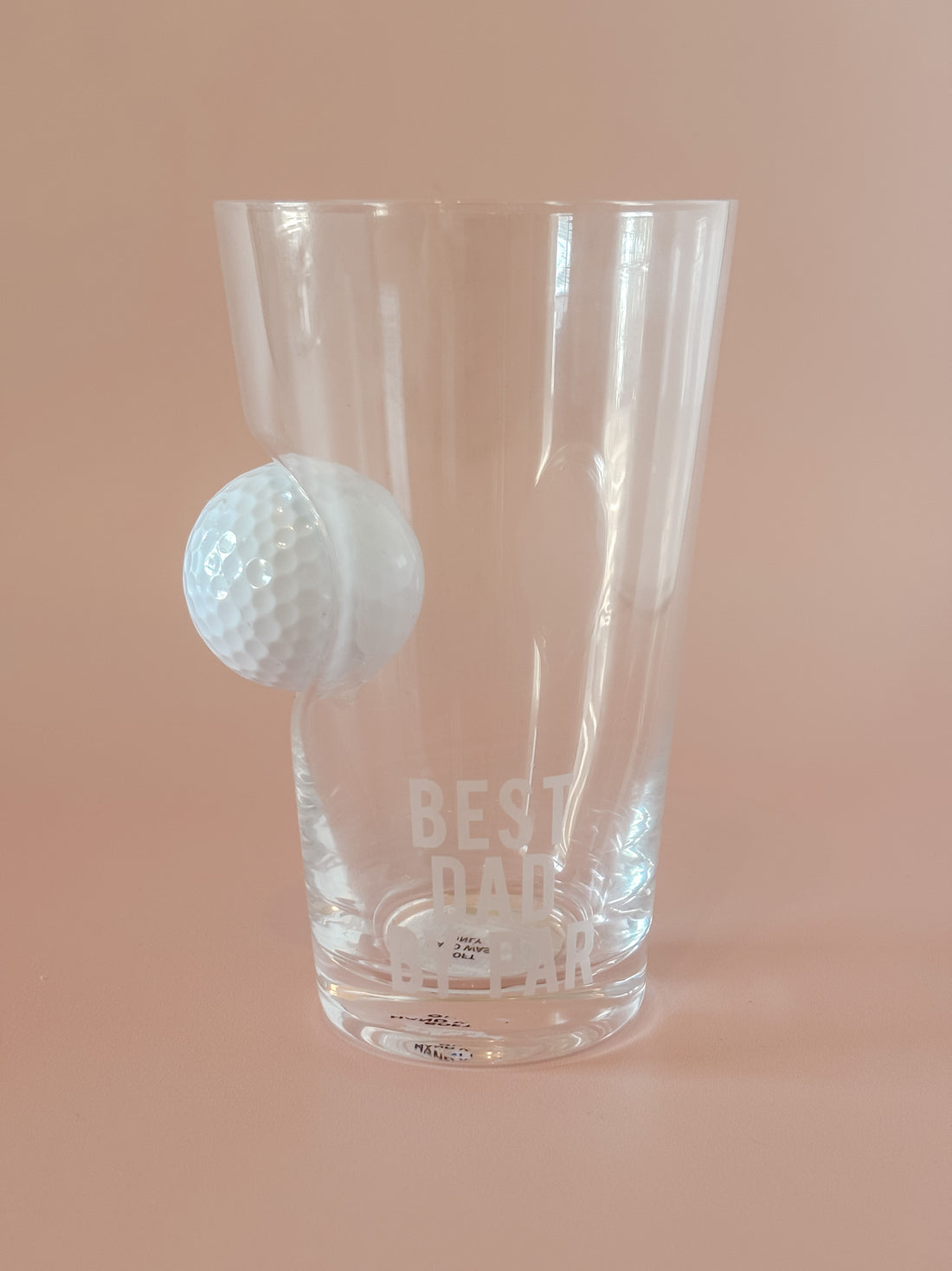 Dad Par Golf Ball Glass